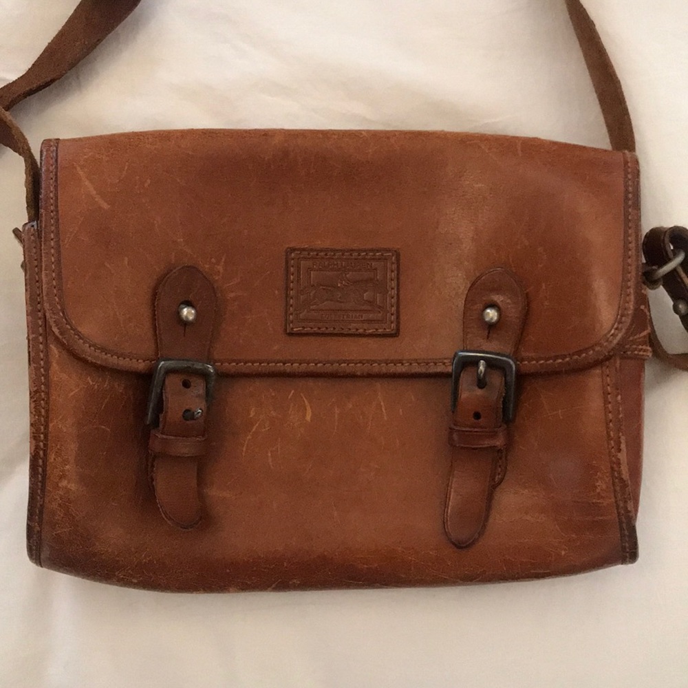 Ralph Lauren equestrian messenger bag